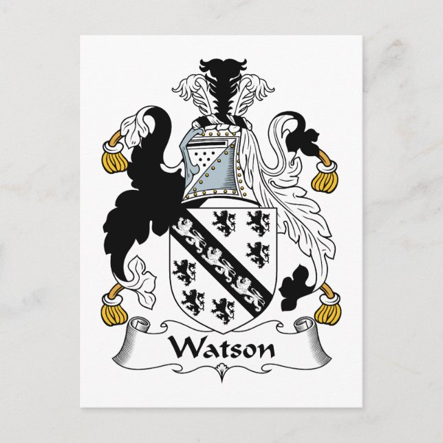 Carte Postale Watson Family Crest (Devant)