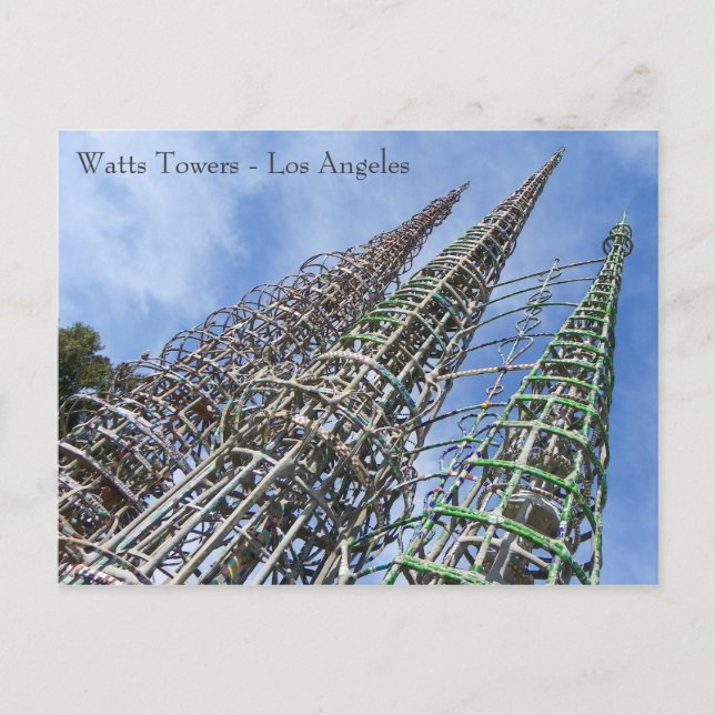 Carte postale Watts Towers ! (Devant)