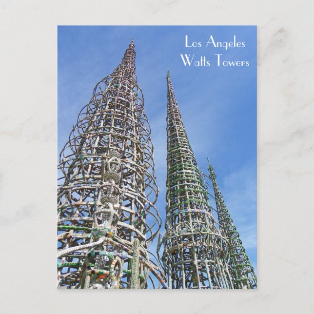Carte postale Watts Towers cool ! (Devant)