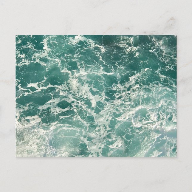 Carte Postale Waves Blue Green (Devant)