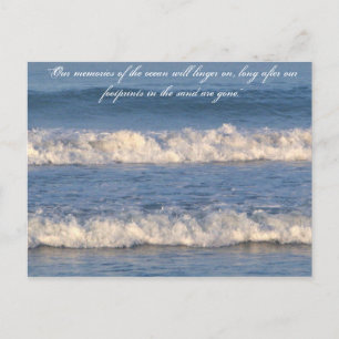 Carte Postale Waves Quotes