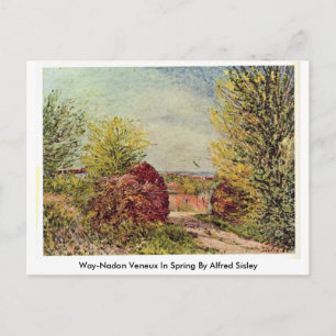 Carte Postale Way-Nadon Veneux Au Printemps Par Alfred Sisley