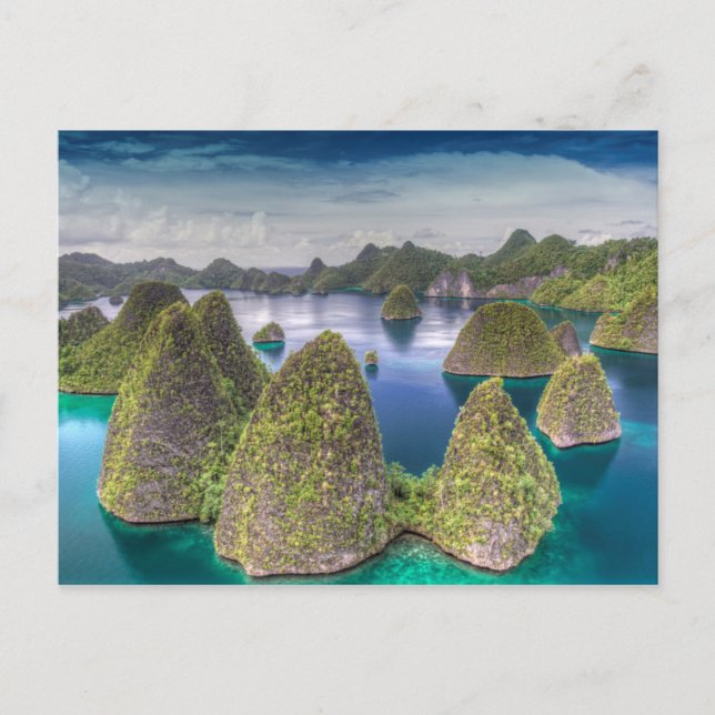Carte Postale Wayag Island landscape, Indonesia (Devant)