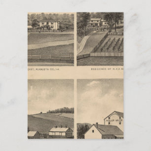 Carte Postale Waynesboro, comté d'Augusta