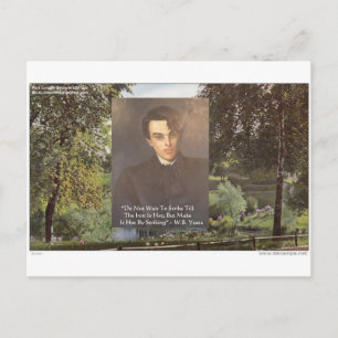 Carte Postale WB Yeats "Frapper le fer chaud" T-shirts Cadeaux e