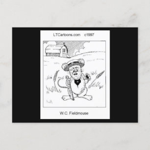 Carte Postale WC Fieldmouse Souris Mignonne Rick Londres