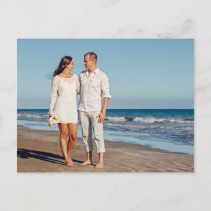 Carte Postale We Eloped in Hawaii Beach Wedding Announcement