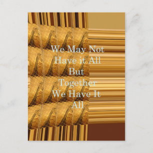 Carte Postale We may not have it all girafe safari hakuna mata