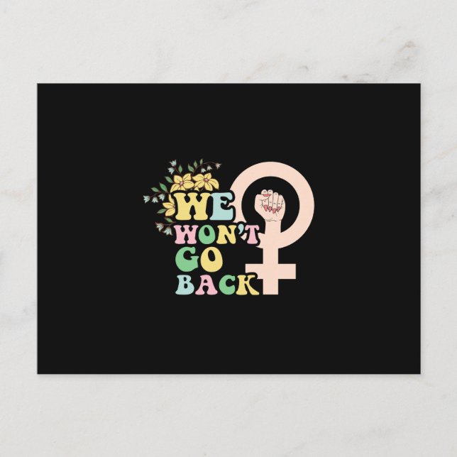 Carte Postale We Won't Go back (Devant)