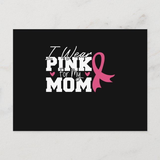 Carte Postale Wear Pink Mom Mother Family Matching Breast Cancer (Devant)