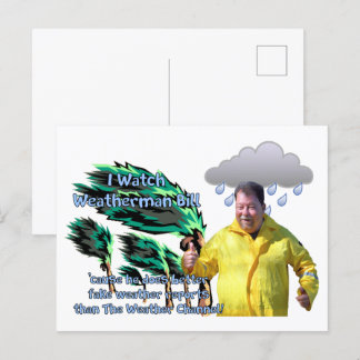 Carte Postale Weatherman Bill