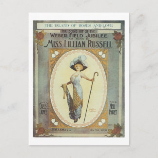 Carte Postale Weber Field Jubilé Vintage Songbook Couverture