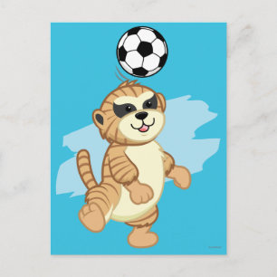 Carte Postale Webkinz Meerkat jouant au football 2