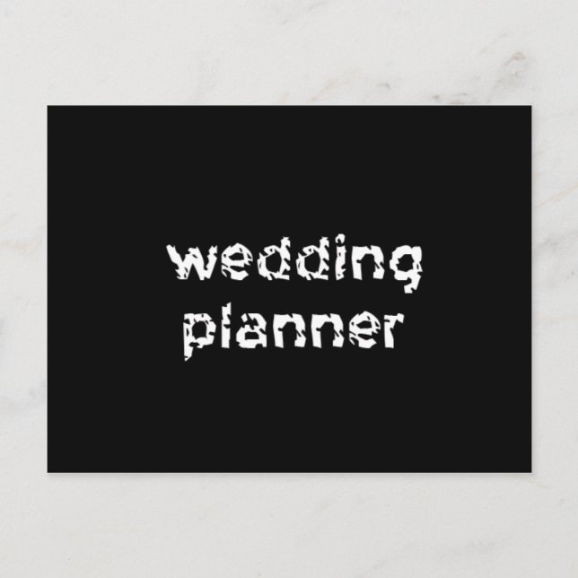 Carte Postale Wedding planner (Devant)