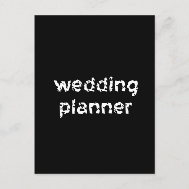 Carte Postale Wedding planner (Devant)