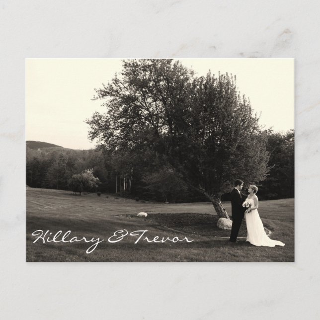 Carte Postale Wedding Thank you Postcard (Devant)