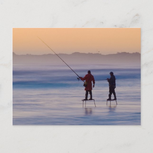 Carte Postale wedge island (pêcheurs de plate-forme) (Devant)