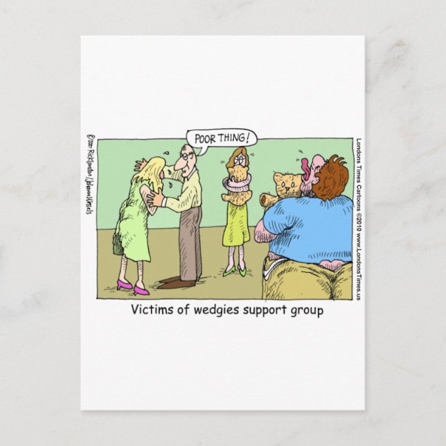 Carte Postale Wedgie Support Group Funny Mugs Tee - shirts & cad (Devant)