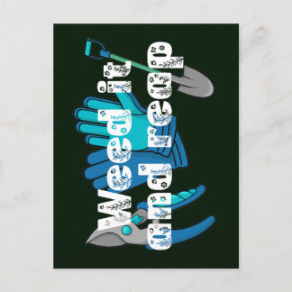 Carte Postale Weed It And Reap drôle jardening jardiner pun