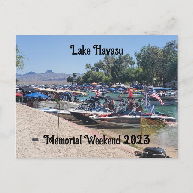 Carte Postale Week-end de la fête des morts au lac Havasu (Devant)