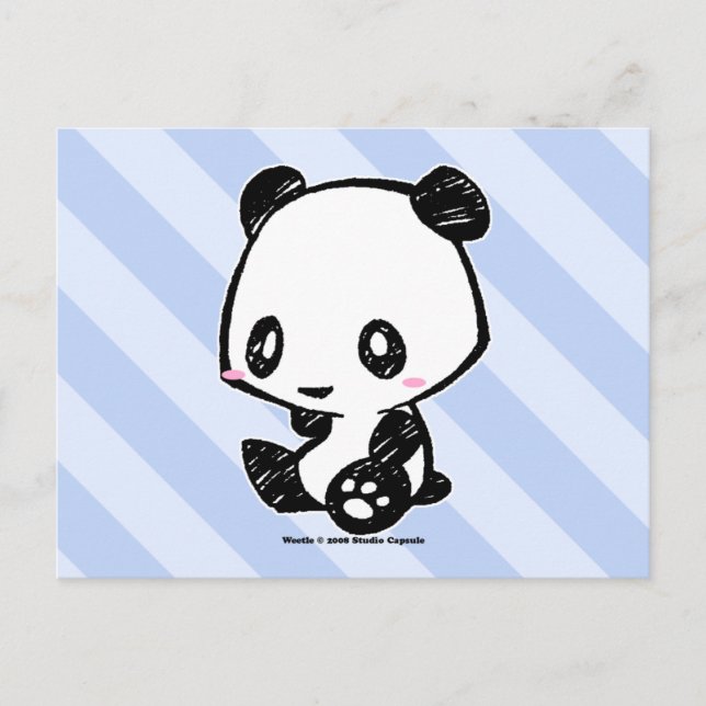 Carte Postale Weetle Panda (Devant)