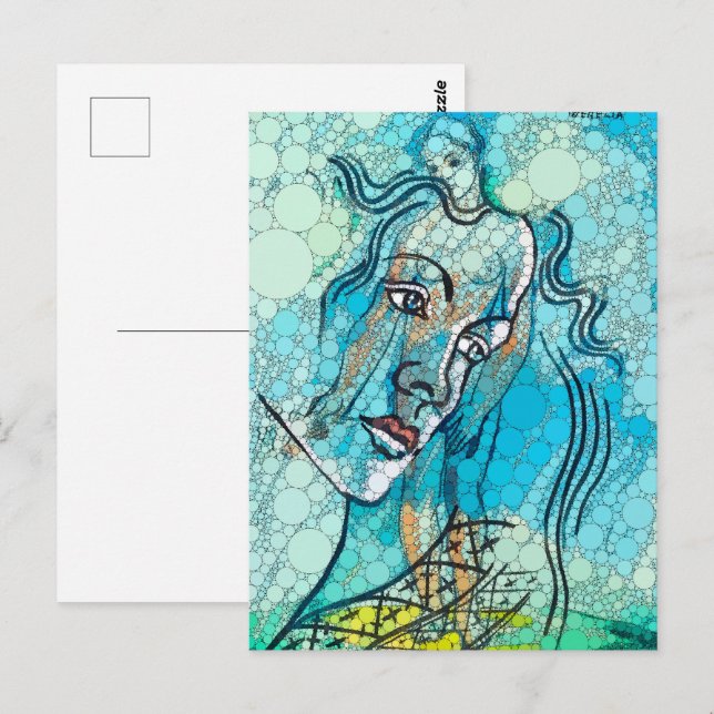 Carte Postale Wegelia, points d'infini par Francis Picabia (Devant / Derrière)