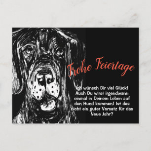 Carte Postale Weihnachten mit Neujahrsvorsatz