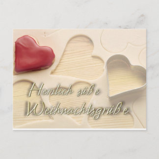 Carte Postale Weihnachtskarte Herzlich suesse
