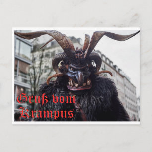 Carte Postale Weihnachtskarte mit Krampus Gruß