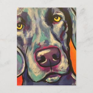 Carte Postale weimaraner