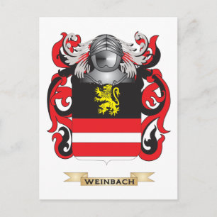 Carte Postale Weinbach Family Crest (Armoiries)