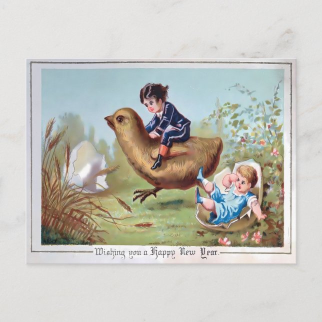 Carte Postale Weirdly Charming Vintage New Year (Devant)
