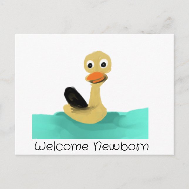 Carte Postale Welcome Newborn (Devant)