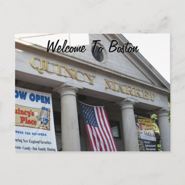 Carte Postale Welcome To Boston (Devant)
