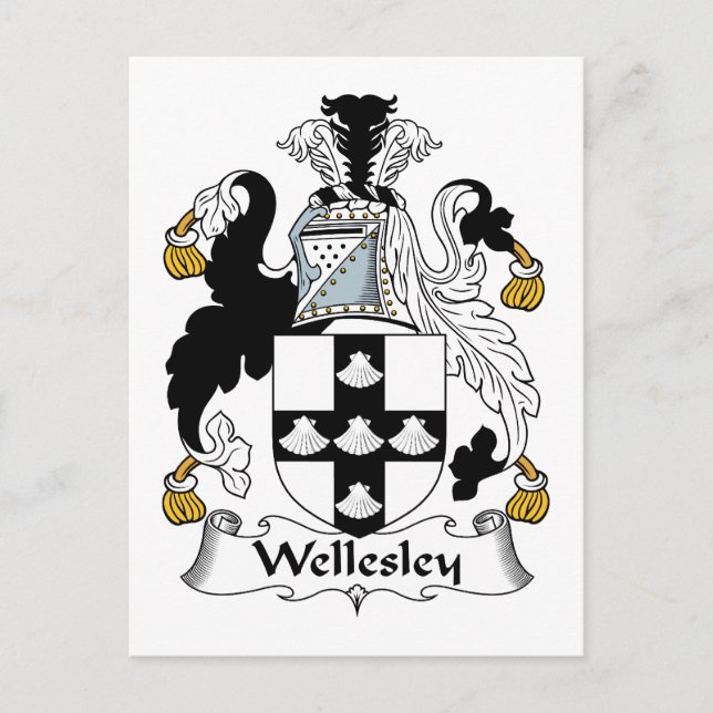 Carte Postale Wellesley Family Crest (Devant)