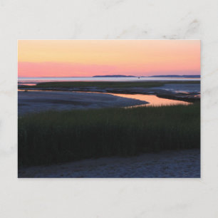 Carte Postale Wellfleet Bay ciel du soir Cape Cod