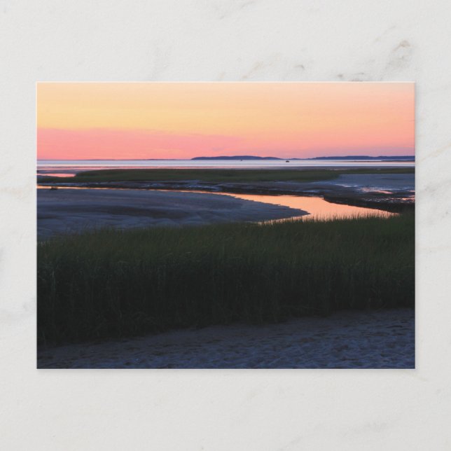 Carte Postale Wellfleet Bay ciel du soir Cape Cod (Devant)