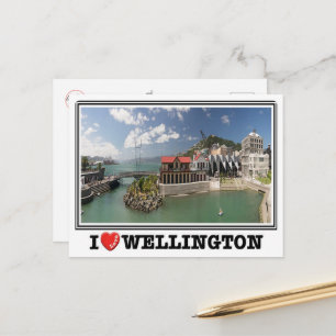 Carte Postale Wellington - New Zealand - I Love -