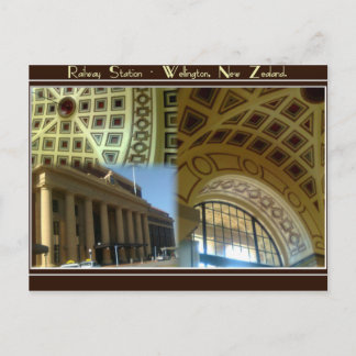 Carte Postale Wellington Railway Station - New Zealand.