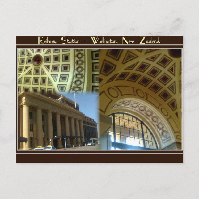 Carte Postale Wellington Railway Station - New Zealand. (Devant)