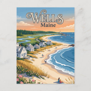 Carte Postale Wells, Maine