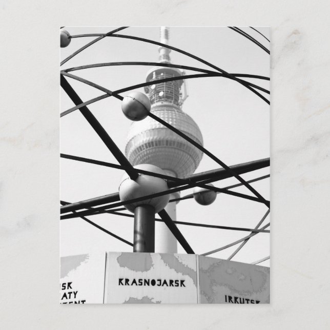 Carte Postale Weltzeituhr Fernsehturm Berlin No.1 (Devant)