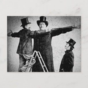 Carte Postale Wendt Cabinet Card Giant Circus Freak Sideshow