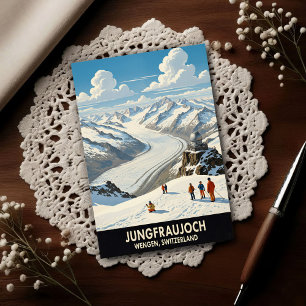 Carte Postale Wengen, Suisse : Voyage vintage des années 1960