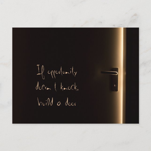 Carte Postale Wenn Gelegenheit nicht klopft (Devant)