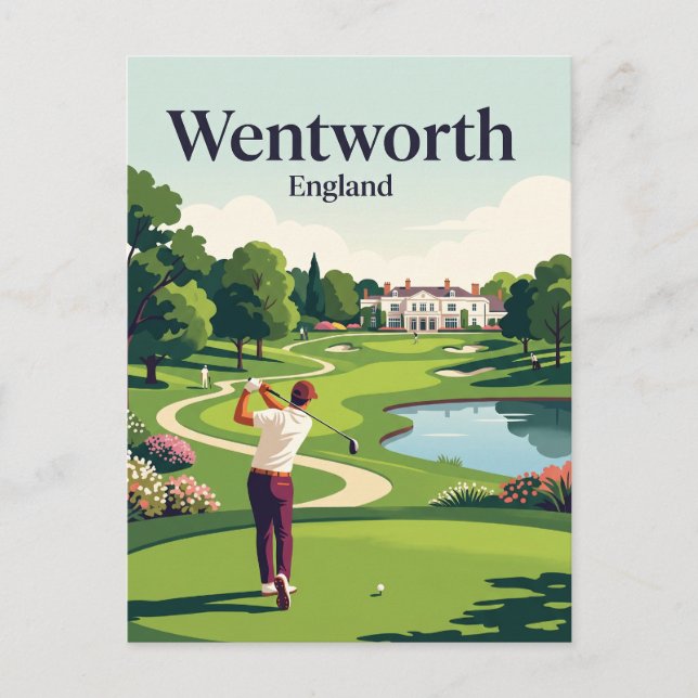 Carte Postale Wentworth Golf Club, Angleterre (Devant)