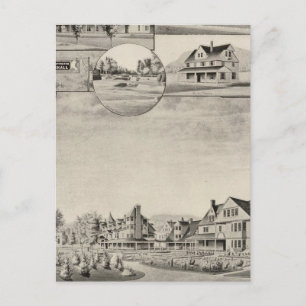 Carte Postale Wentworth Hall, Cottages