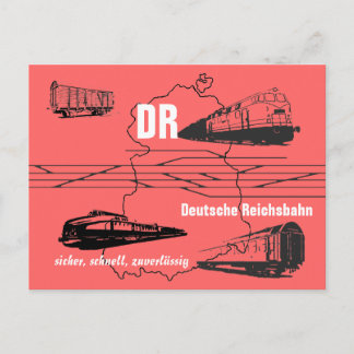 Carte Postale Werbedesign Deutsche Reichsbahn