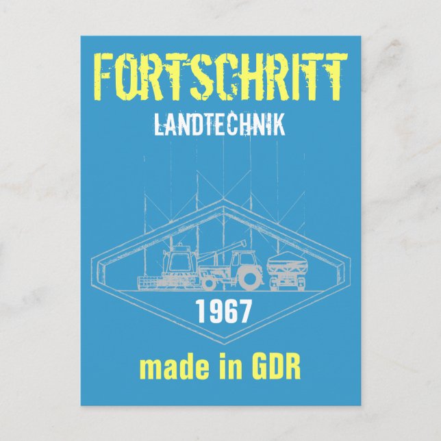 Carte Postale Werbung DDR Landtechnik (Devant)