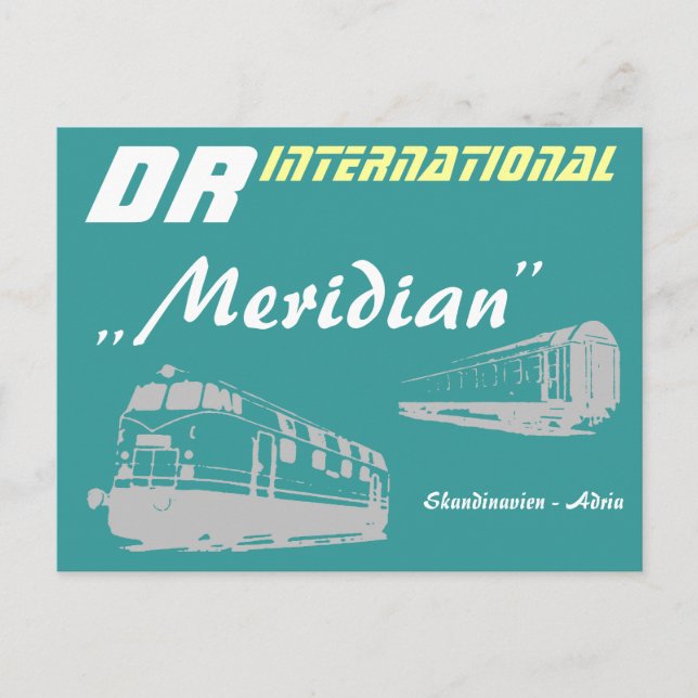 Carte Postale Werbung DDR Reichsbahn (Devant)